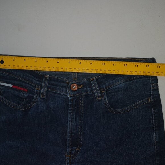 Tommy Hilfiger Men's Size 32 Made in Canada Euro Flare Blue Jeans - Picture 9 of 11